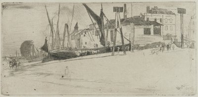 Chelsea Wharf, 1863 da James Abbott McNeill Whistler